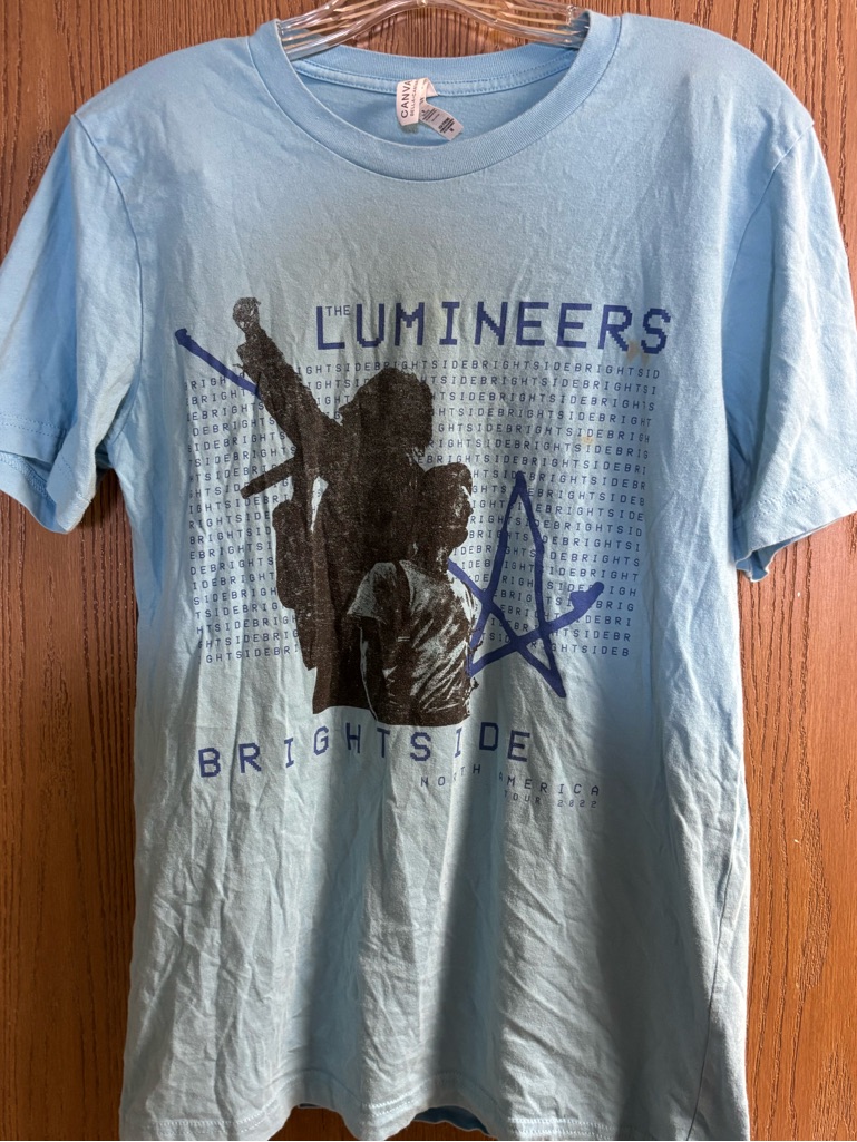 The Lumineers 2022 Brightside North American Tour Brightside Short Sleeve T Med